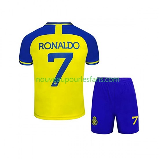 Maillot Al-Nassr Ronaldo 7 Enfant Tenue Domicile 2022-2023 Manche Courte
