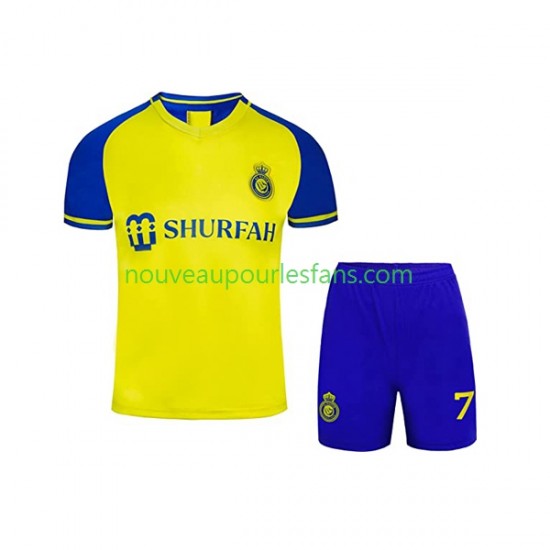 Maillot Al-Nassr Ronaldo 7 Enfant Tenue Domicile 2022-2023 Manche Courte