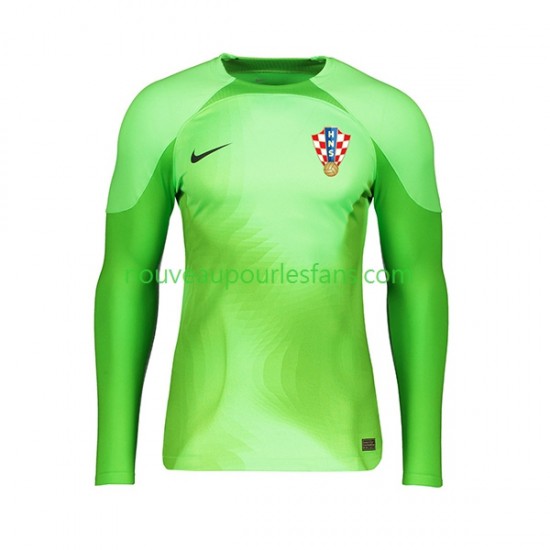 Maillot Croatie Gardien Homme Tenue Extérieur Coupe du Monde 2022 Manche Longue