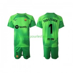 Maillot FC Barcelone Ter Stegen 1 Gardien Enfant Tenue Domicile 2022-2023 Manche Courte
