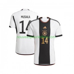 Maillot Allemagne Musiala 14 Homme Tenue Domicile Coupe du Monde 2022 Manche Courte