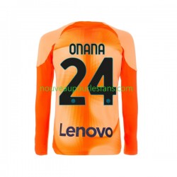 Maillot Inter Milan Andre Onana 24 Gardien Homme Tenue 4ème 2022-2023 Manche Longue