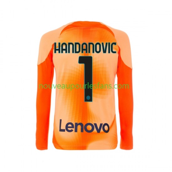 Maillot Inter Milan Samir Handanovic 1 Gardien Homme Tenue 4ème 2022-2023 Manche Longue