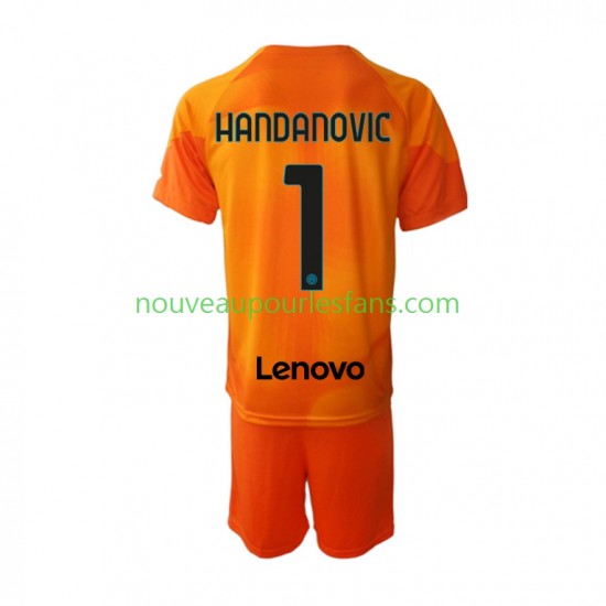 Maillot Inter Milan Samir Handanovic 1 Gardien Enfant Tenue 4ème 2022-2023 Manche Courte