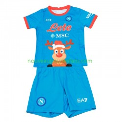 Maillot Naples Xmas Enfant Tenue Domicile 2022-2023 Manche Courte