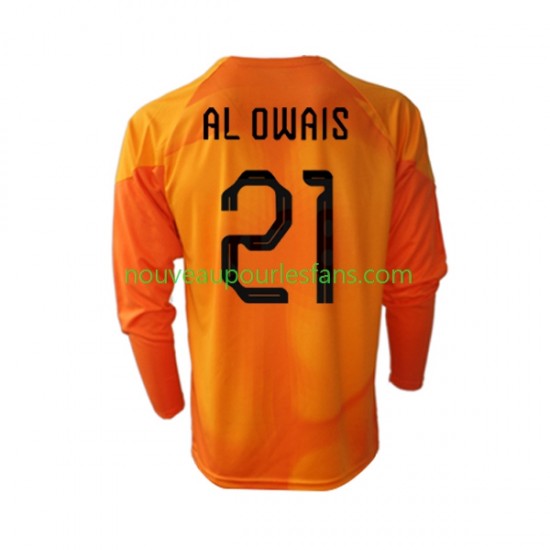 Maillot Arabie saoudite Mohammed Al-Owais 21 Gardien Homme Tenue Extérieur Coupe du Monde 2022 Manche Longue