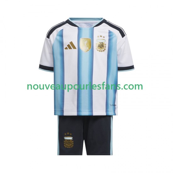 Maillot Argentine Enfant Tenue Domicile Coupe du Monde 2026 Manche Courte