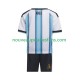 Maillot Argentine Enfant Tenue Domicile Coupe du Monde 2026 Manche Courte