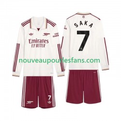 Maillot Arsenal Saka 7 Enfant Tenue 3ème 2025-2026 Manche Longue