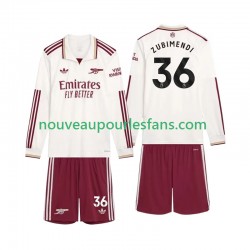 Maillot Arsenal Zubimendi 36 Enfant Tenue 3ème 2025-2026 Manche Longue