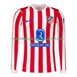 Maillot Atlético Madrid Homme Tenue Domicile 2025-2026 Manche Longue