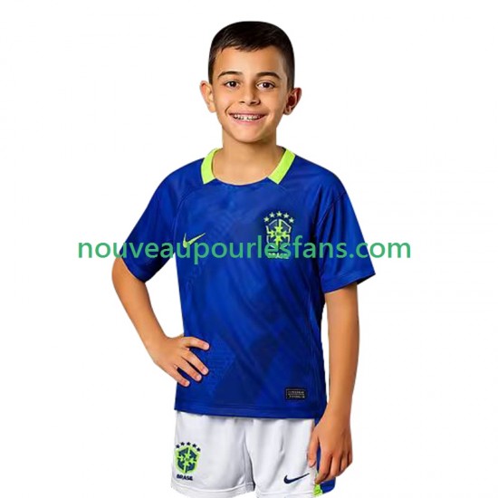 Maillot Brésil Enfant Tenue Extérieur 2025-2026 Manche Courte