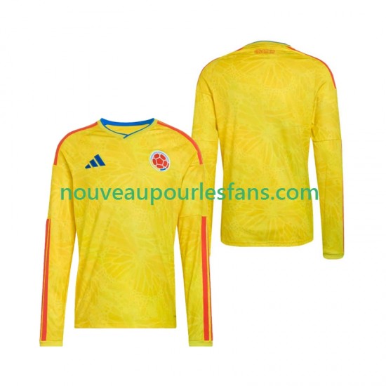 Maillot Colombie Homme Tenue Domicile Coupe du Monde 2026 Manche Longue