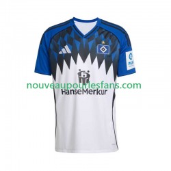 Maillot Hamburger SV Homme Tenue Domicile 2025-2026 Manche Courte