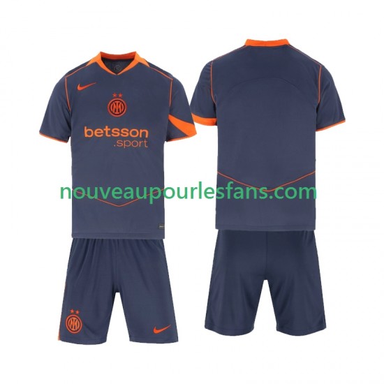 Maillot Inter Milan Enfant Tenue 3ème 2025-2026 Manche Courte