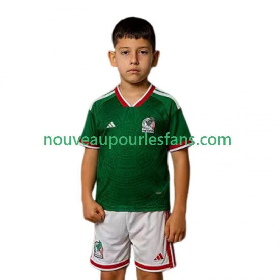 Maillot Mexique Enfant Tenue Domicile Coupe du Monde 2026 Manche Courte