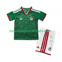 Maillot Mexique Enfant Tenue Domicile Coupe du Monde 2026 Manche Courte