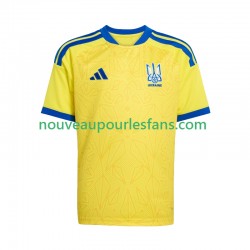 Maillot Ukraine Enfant Tenue Domicile Coupe du Monde 2026 Manche Courte
