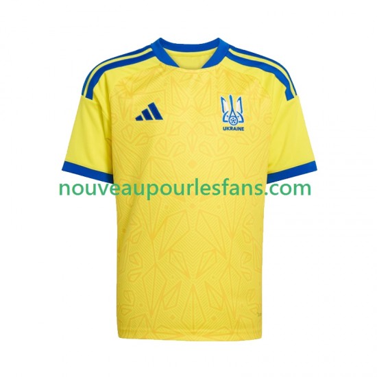 Maillot Ukraine Enfant Tenue Domicile Coupe du Monde 2026 Manche Courte