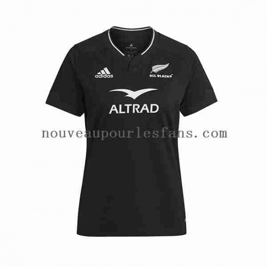 Maillot Rugby ALL BLACKS Femme Tenue Domicile 2023 Manche Courte