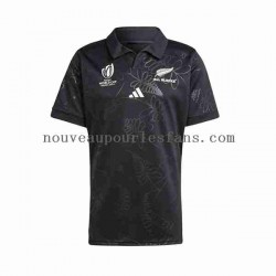 Maillot Rugby ALL BLACKS RWC 2023 Homme Tenue Domicile  Manche Courte