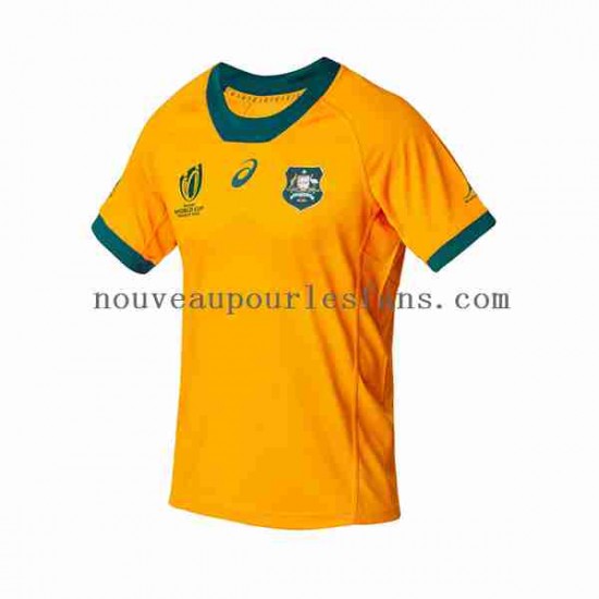 Maillot Rugby Australie RWC 2023 Homme Tenue Domicile  Manche Courte