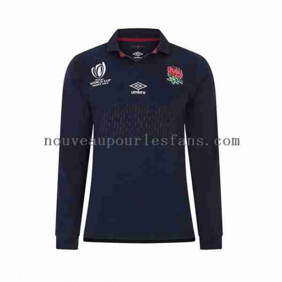 Maillot Rugby Angleterre RWC 2023 Homme Tenue Extérieur  Manche Longue