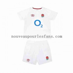 Maillot Rugby Angleterre Enfant Tenue Domicile 2024 Manche Courte