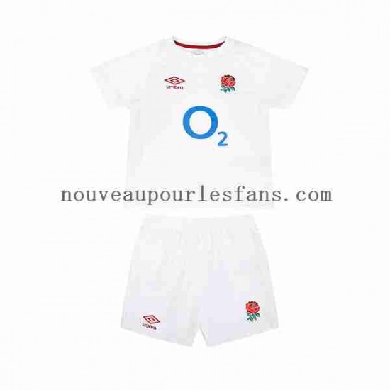 Maillot Rugby Angleterre Enfant Tenue Domicile 2024 Manche Courte