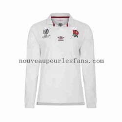 Maillot Rugby Angleterre RWC 2023 Homme Tenue Domicile  Manche Longue