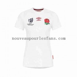 Maillot Rugby Angleterre RWC 2023 Femme Tenue Domicile  Manche Courte