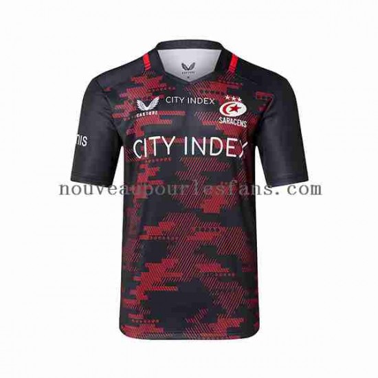 Maillot Rugby Saracens Homme Tenue Domicile 2023 Manche Courte