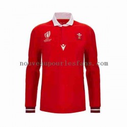Maillot Rugby Pays de Galles RWC 2023 Homme Tenue Domicile  Manche Longue