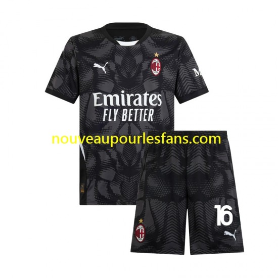 Maillot AC Milan Mike Maignan 16 Gardien Enfant Tenue Domicile 2024-2025 Manche Courte