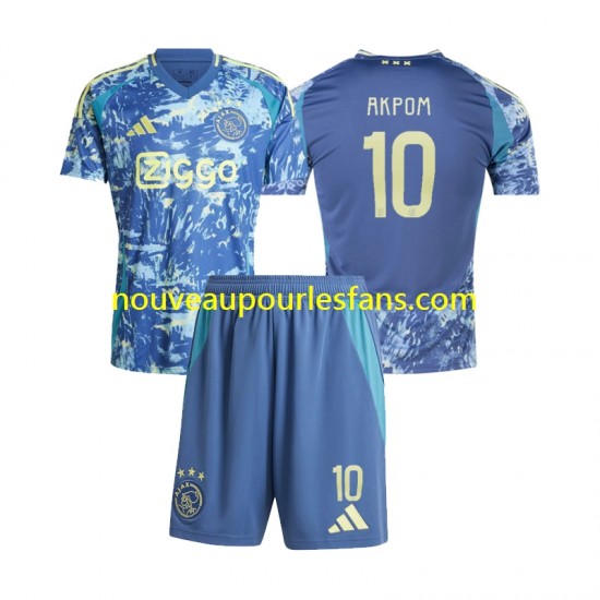 Maillot Ajax Amsterdam Chuba Akpom 10 Enfant Tenue Extérieur 2024-2025 Manche Courte