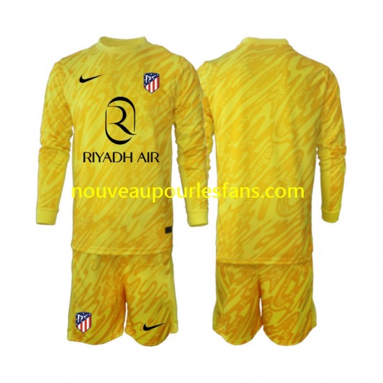 Maillot Atlético Madrid Gardien Enfant Tenue 3ème 2024-2025 Manche Longue