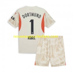 Maillot Borussia Dortmund Gregor Kobel 1 Gardien Enfant Tenue Domicile 2024-2025 Manche Courte