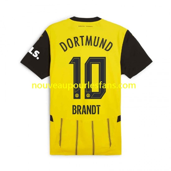 Maillot Borussia Dortmund Julian Brandt 10 Homme Tenue Domicile 2024-2025 Manche Courte