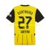 Maillot Borussia Dortmund Karim Adeyemi 27 Homme Tenue Domicile 2024-2025 Manche Courte