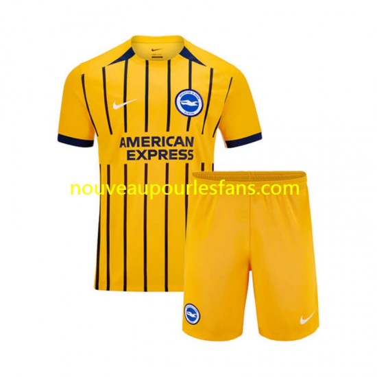 Maillot Brighton & Hove Albion Enfant Tenue Extérieur 2024-2025 Manche Courte