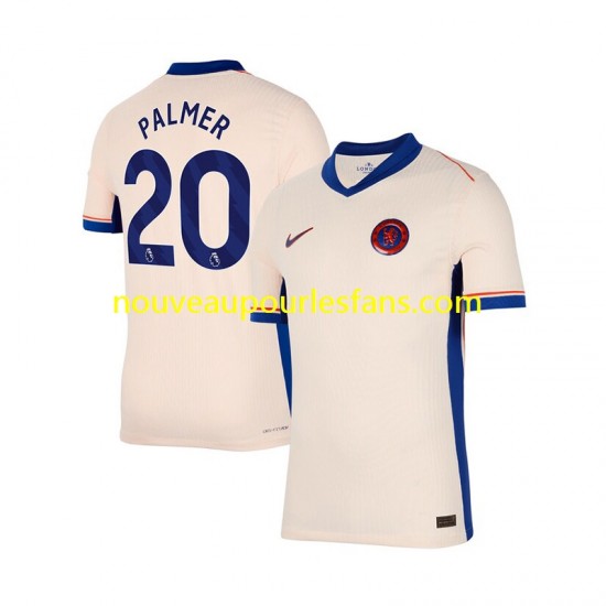 Maillot Chelsea Cole Palmer 20 Homme Tenue Extérieur 2024-2025 Manche Courte