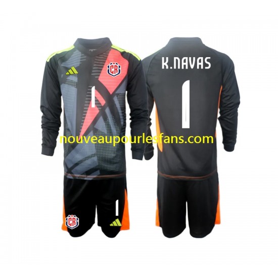 Maillot Costa Rica Keylor Navas 1 Gardien Enfant Tenue 3ème 2024 Manche Longue
