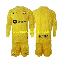 Maillot FC Barcelone Gardien Enfant Tenue Extérieur 2024-2025 Manche Longue