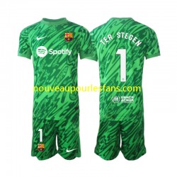 Maillot FC Barcelone Ter Stegen 1 Gardien Enfant Tenue Domicile 2024-2025 Manche Courte