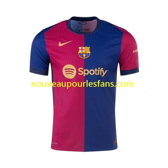 Maillot FC Barcelone Homme Tenue Domicile 2024-2025 Manche Courte