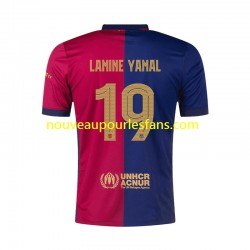 Maillot FC Barcelone UCL Font Lamine Yamal 19 Homme Tenue Domicile 2024-2025 Manche Courte