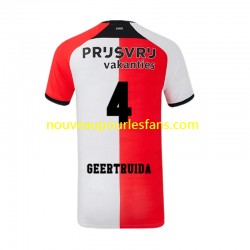 Maillot Feyenoord Rotterdam Lutsharel Geertruida 4 Homme Tenue Domicile 2024-2025 Manche Courte