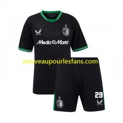 Maillot Feyenoord Rotterdam Santiago Gimenez 29 Enfant Tenue Extérieur 2024-2025 Manche Courte