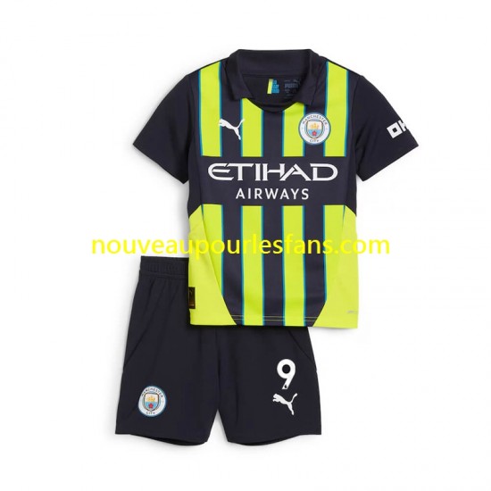 Maillot Manchester City Haaland 9 Enfant Tenue Extérieur 2024-2025 Manche Courte