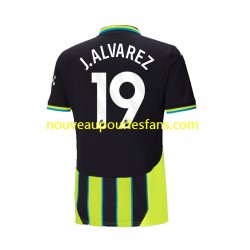 Maillot Manchester City Julian Alvarez 19 Homme Tenue Extérieur 2024-2025 Manche Courte